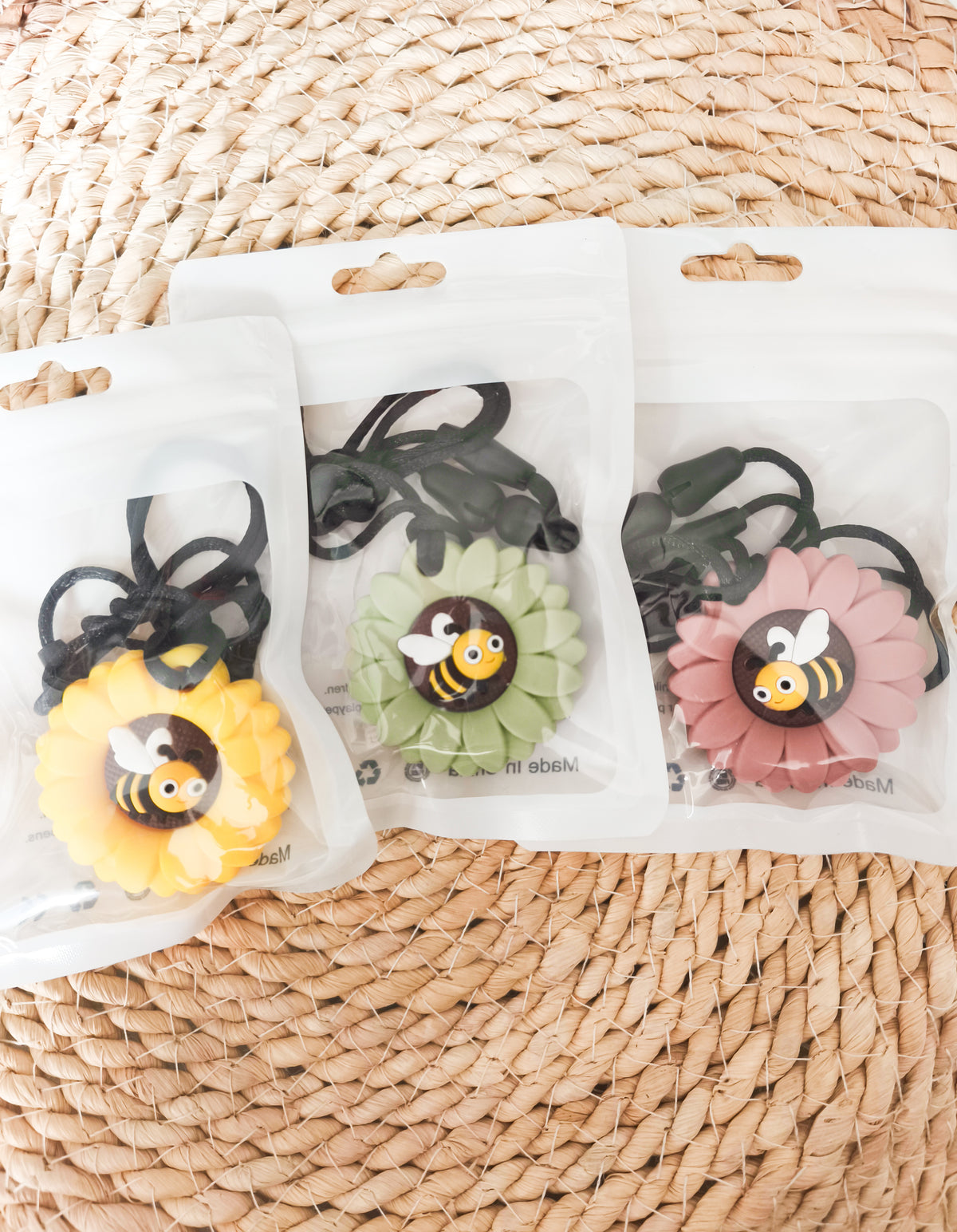 Collier à mâcher: Abeilles