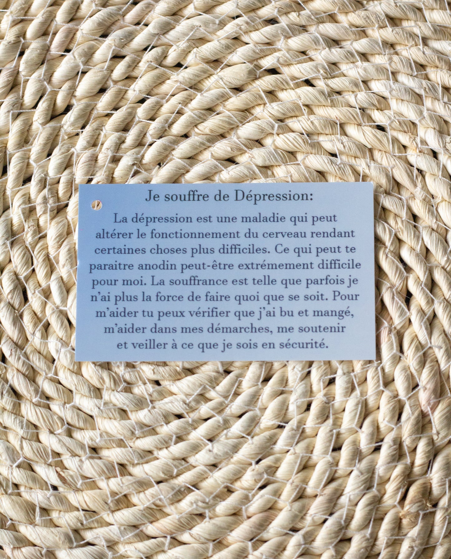 Carte spécifique: dépression
