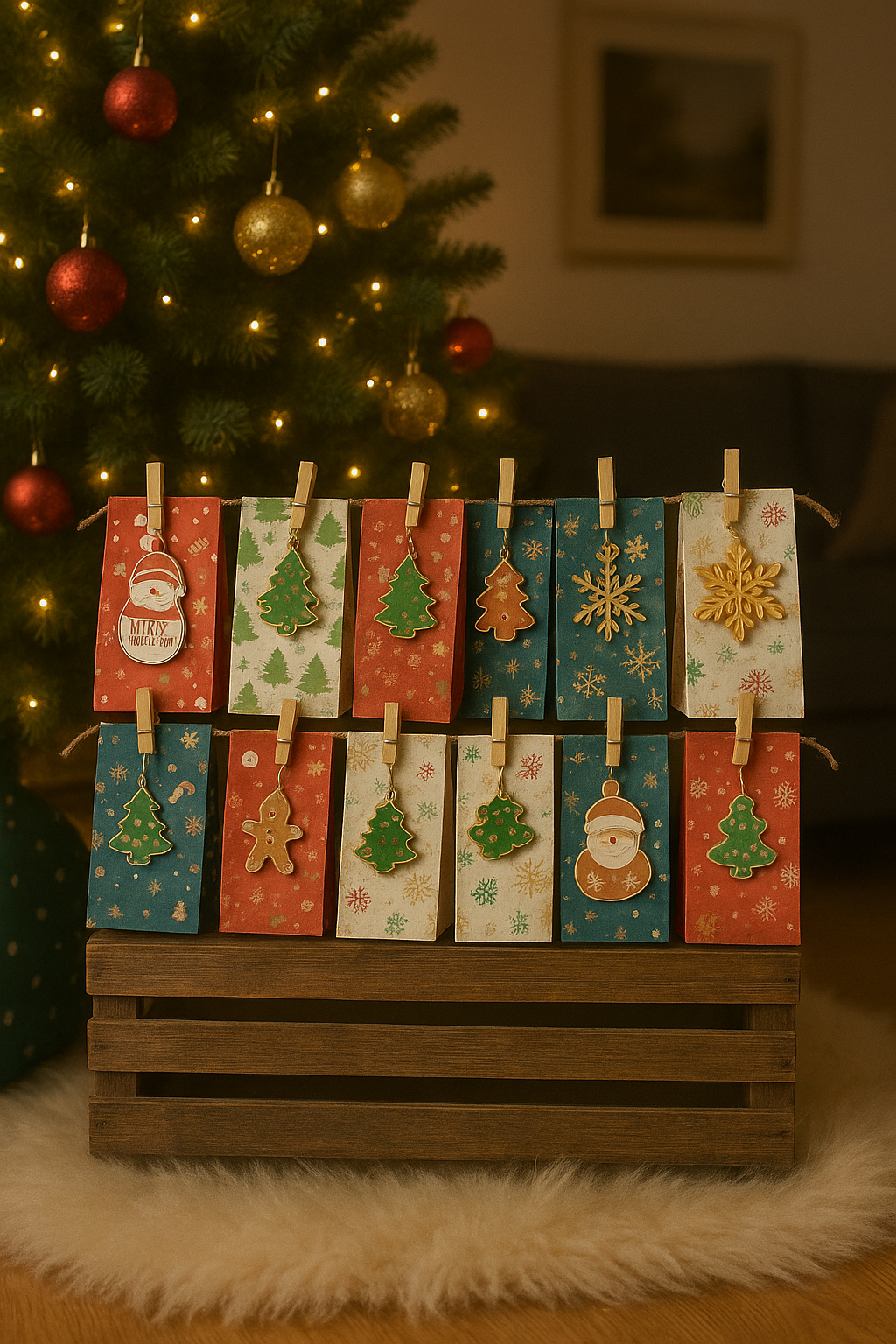 🎁 Calendrier de l’Avent Fidgets Neurabulle personnalisable – Version 12 cases