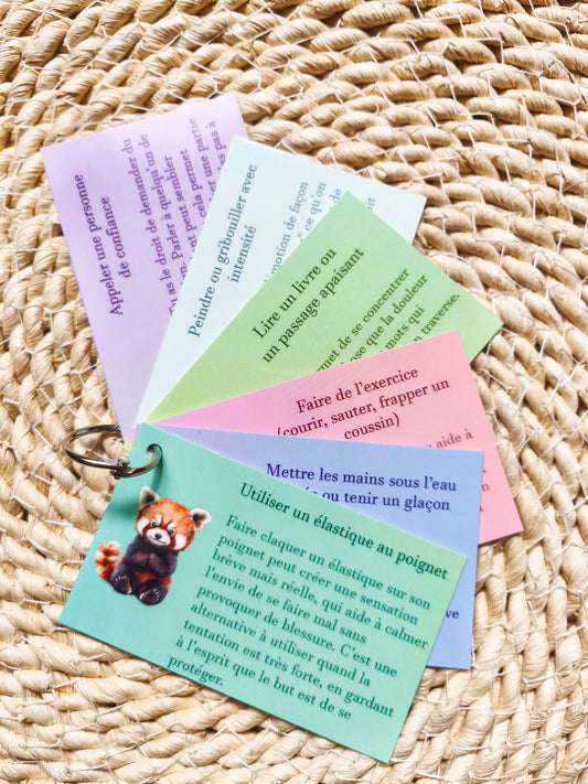 Les cartes pour éviter de se blesser