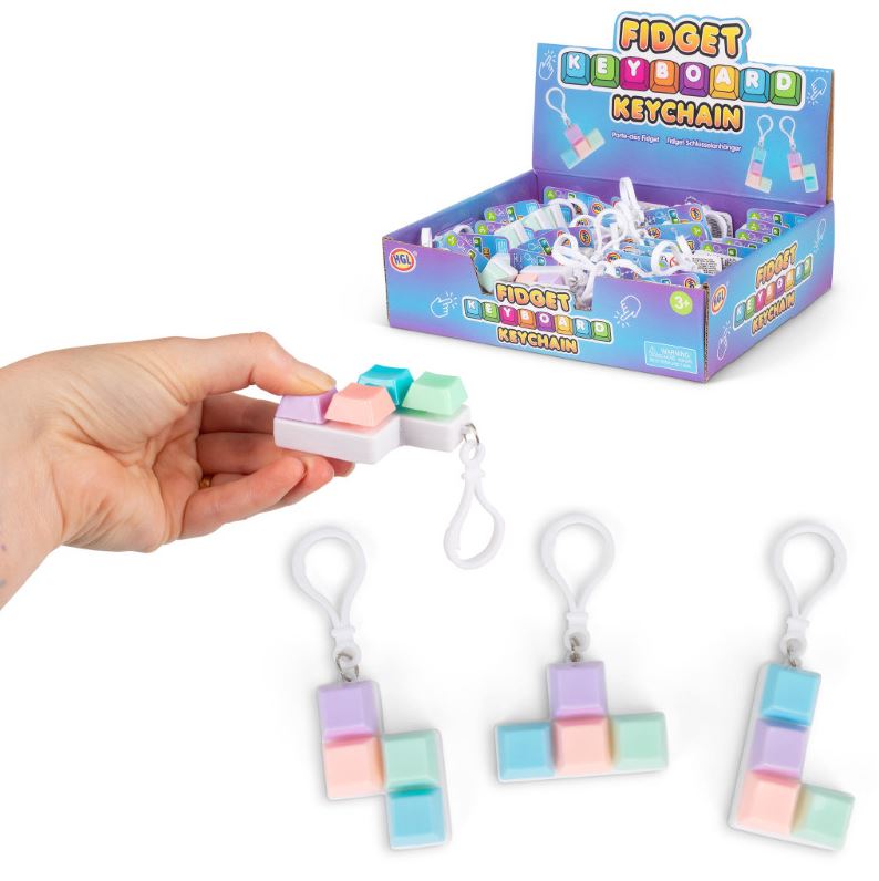 Fidget mini-clavier en porte-clé