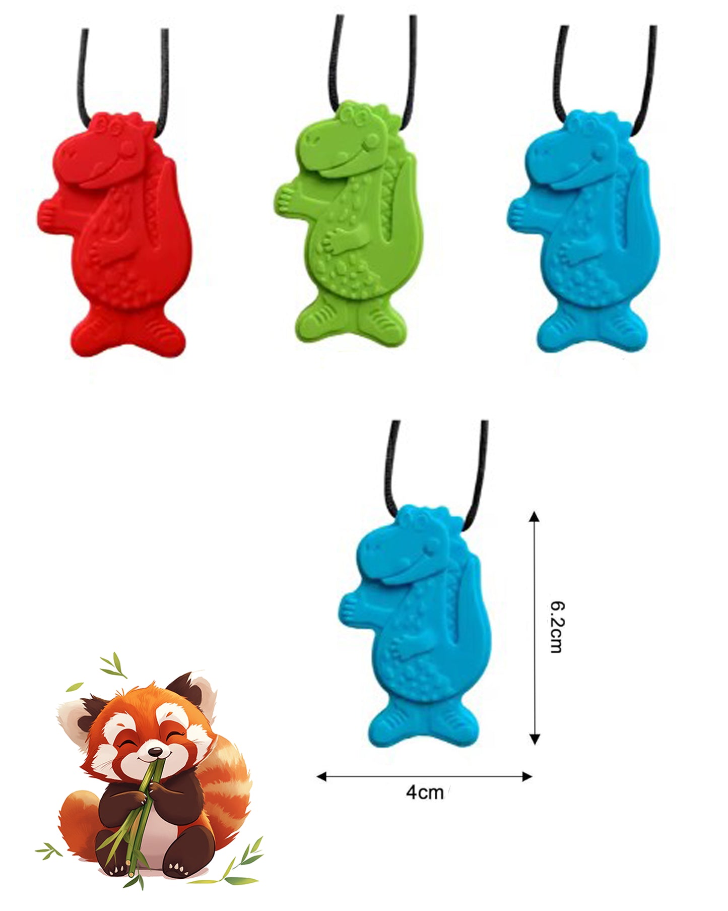 Collier à mâcher dinosaure