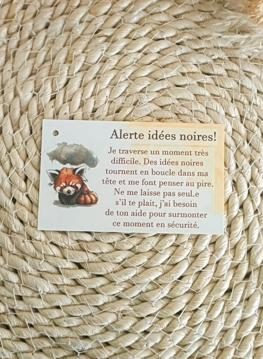 Carte d'alerte idées noires