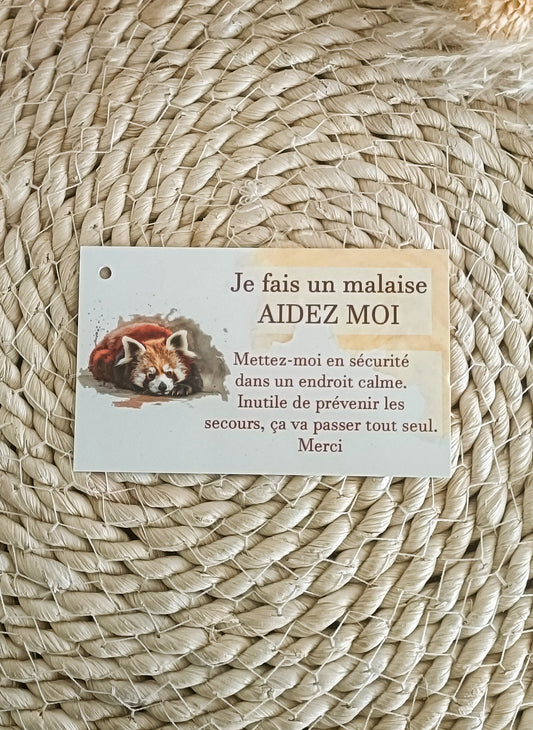 Carte d'aide malaise