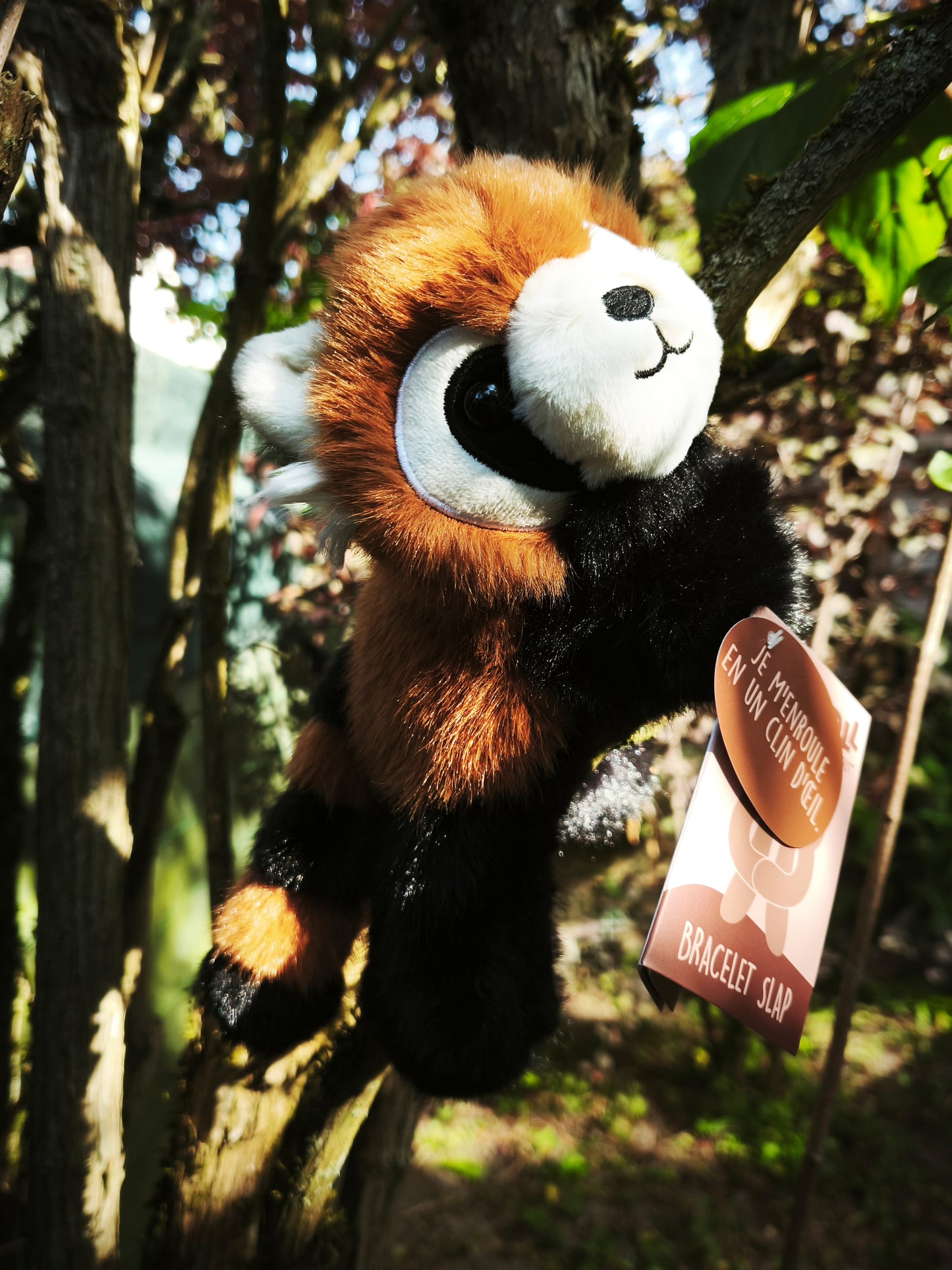 Bracelet "slap" peluche histoire d'ours - 25 cm (plusieurs modéles)