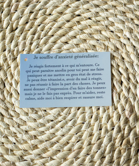 Carte spécifique: anxiété généralisée